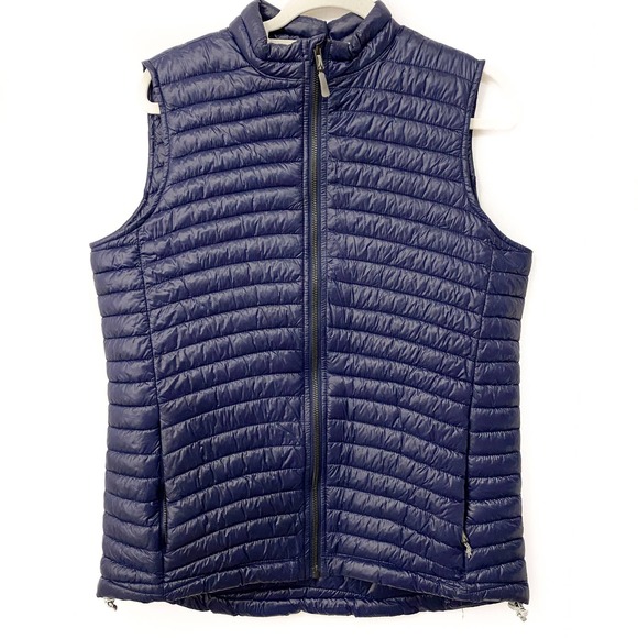 Peter Millar Jackets & Blazers - Peter Millar Puffer Full Zip Blue Vest Womens Large